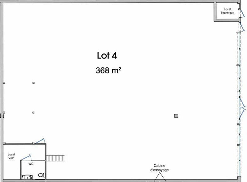 Local commercial dans Chenôve à louer - Plan d’étage – Image 3 sur 4