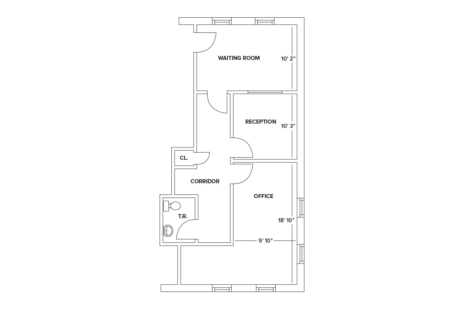 211 Commons Way, Princeton, NJ à louer Plan d’étage– Image 1 sur 2