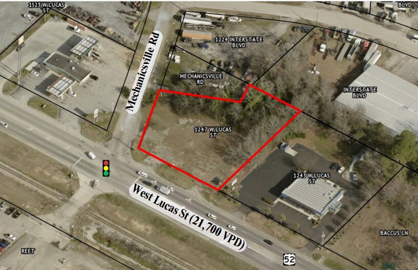 W Lucas St & Mechanicsville Rd, Florence, SC à vendre Photo de l’immeuble– Image 1 sur 3