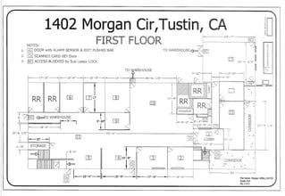 1402 Morgan Cir, Tustin, CA à louer Plan d’étage– Image 1 sur 2