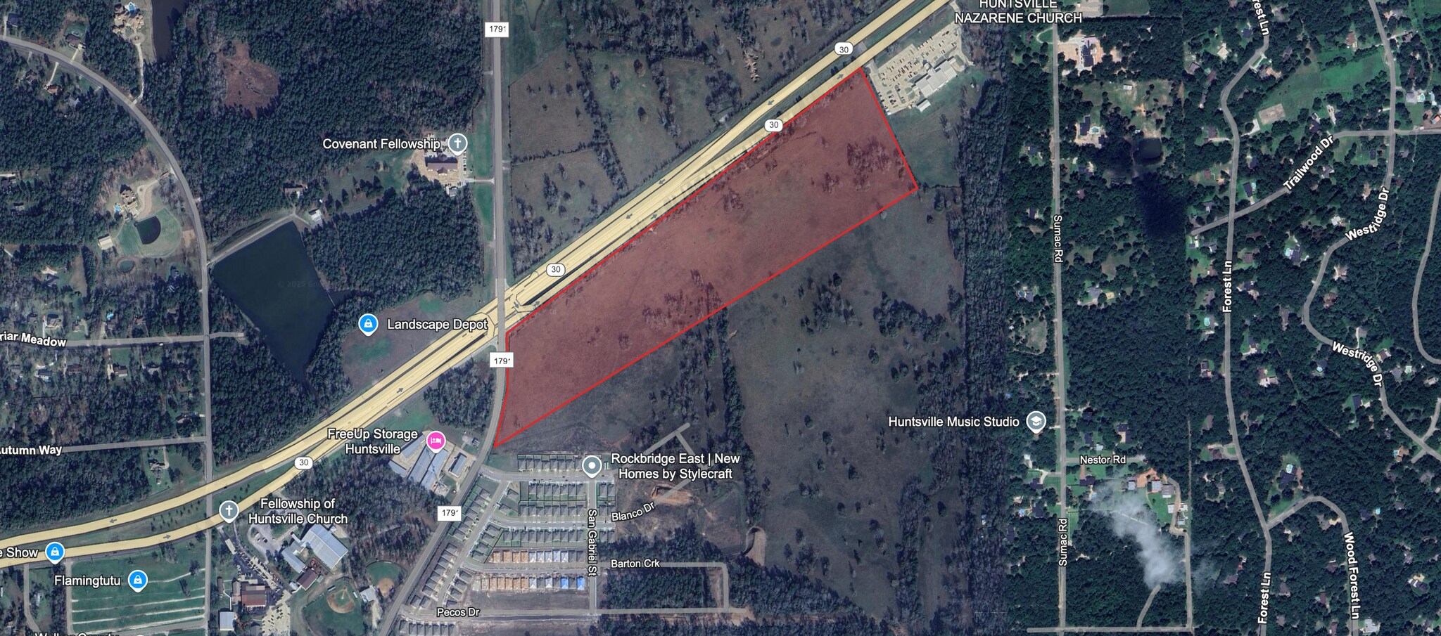 Hwy 30 & FM 1791, Huntsville, TX à vendre Aérien– Image 1 sur 2