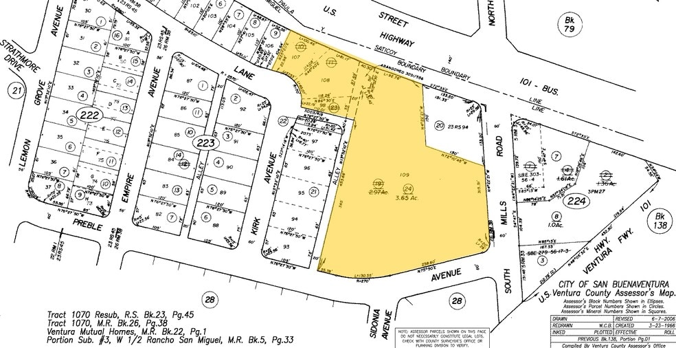 3440 E Main St, Ventura, CA à vendre - Plan cadastral – Image 3 sur 23