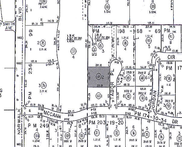 9937 Tabor Pl, Santa Fe Springs, CA à louer - Plan cadastral – Image 3 sur 3