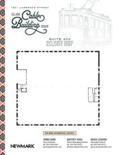 1801 Lawrence St, Denver, CO à vendre Plan d’étage– Image 1 sur 1