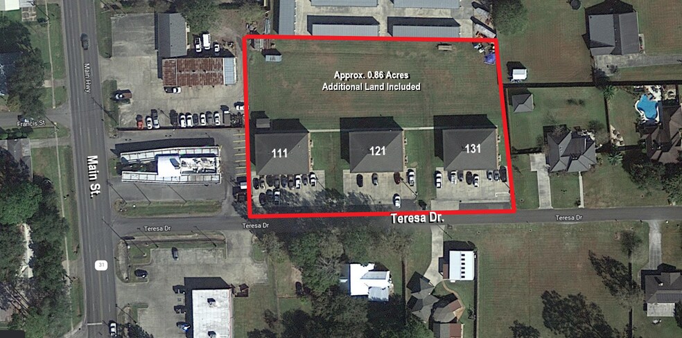111-131 Teresa Dr, Saint Martinville, LA à vendre - Aérien – Image 2 sur 16