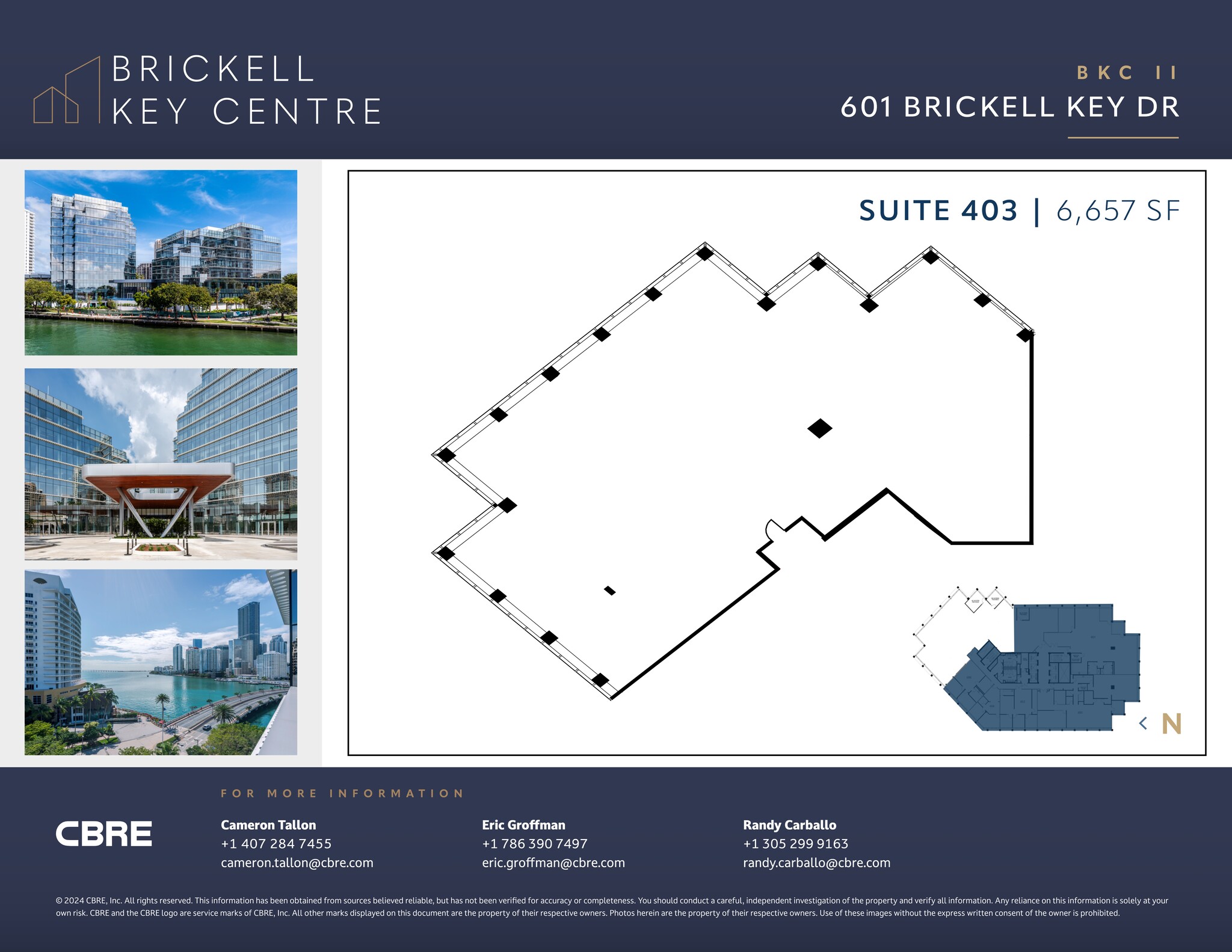 501 Brickell Key Dr, Miami, FL à louer Plan de site– Image 1 sur 1