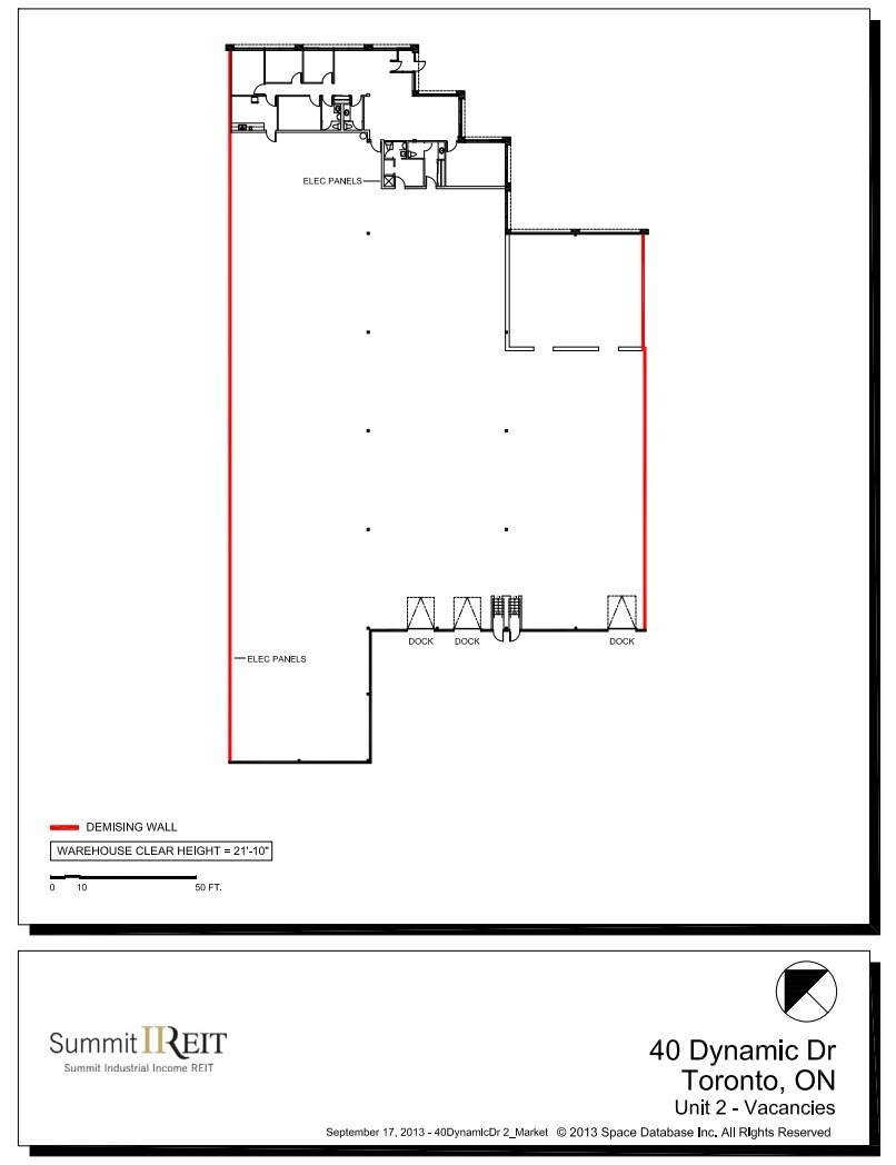 40 Dynamic Dr, Toronto, ON à louer Plan d’étage– Image 1 sur 1