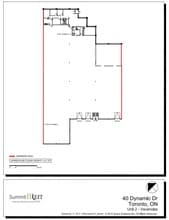 40 Dynamic Dr, Toronto, ON à louer Plan d’étage– Image 1 sur 1