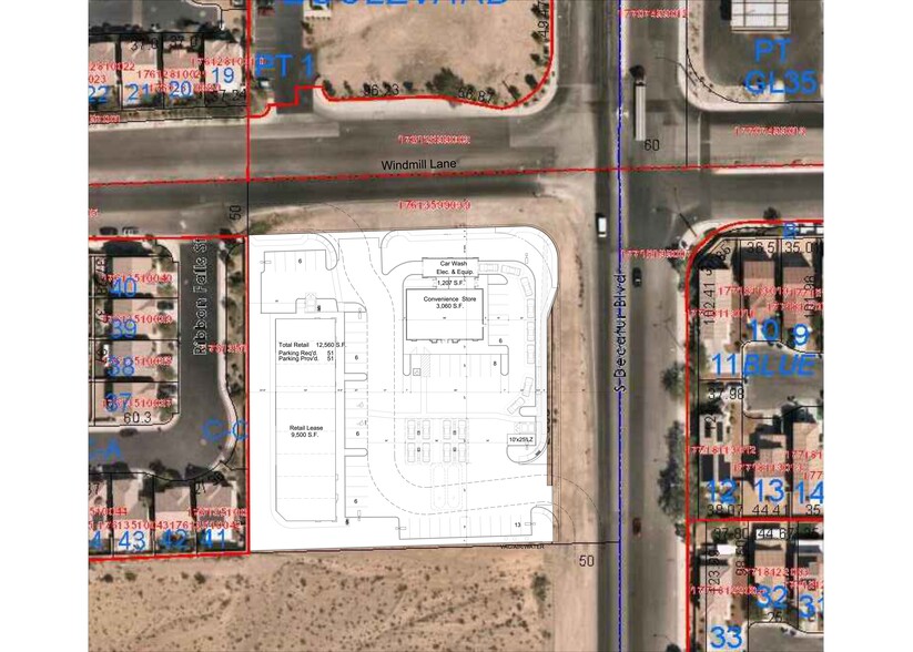 Decatur Blvd & Windmill Ln, Las Vegas, NV à louer - Plan de site – Image 2 sur 2