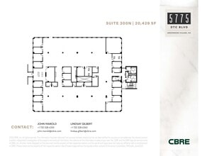 5775 DTC Blvd, Greenwood Village, CO à louer Plan d’étage– Image 1 sur 1