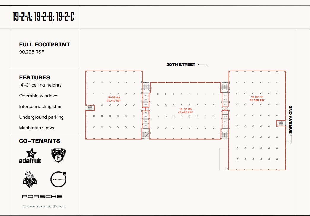 220 36th St, Brooklyn, NY à louer Plan d’étage– Image 1 sur 1