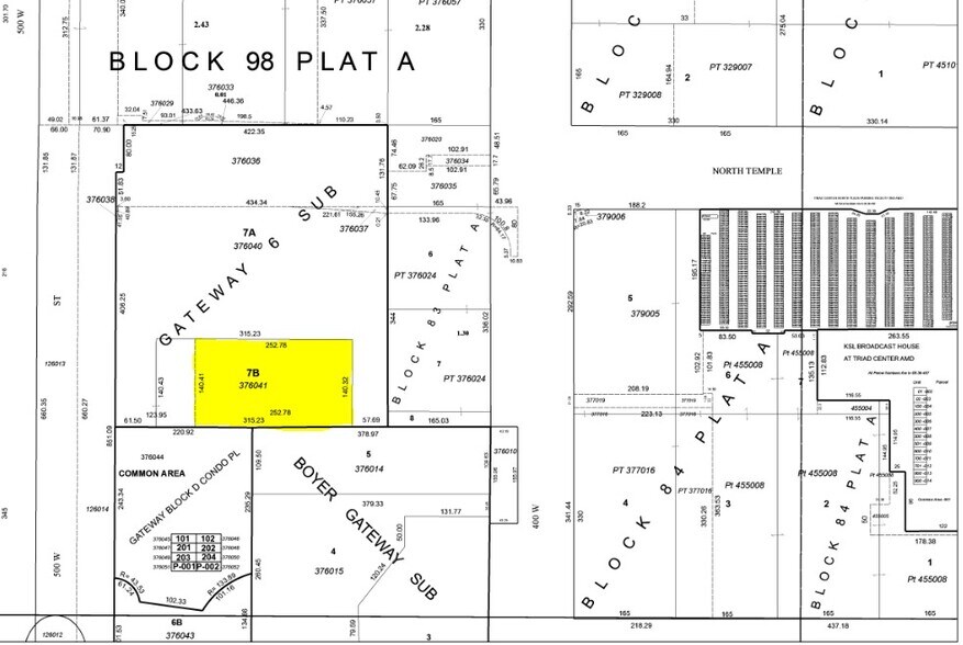460 W 50 N, Salt Lake City, UT à louer - Plan cadastral – Image 2 sur 15