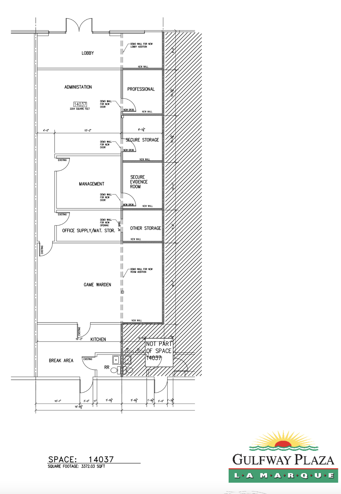 14001-14065 Delany Rd, La Marque, TX à louer Plan d’étage– Image 1 sur 1