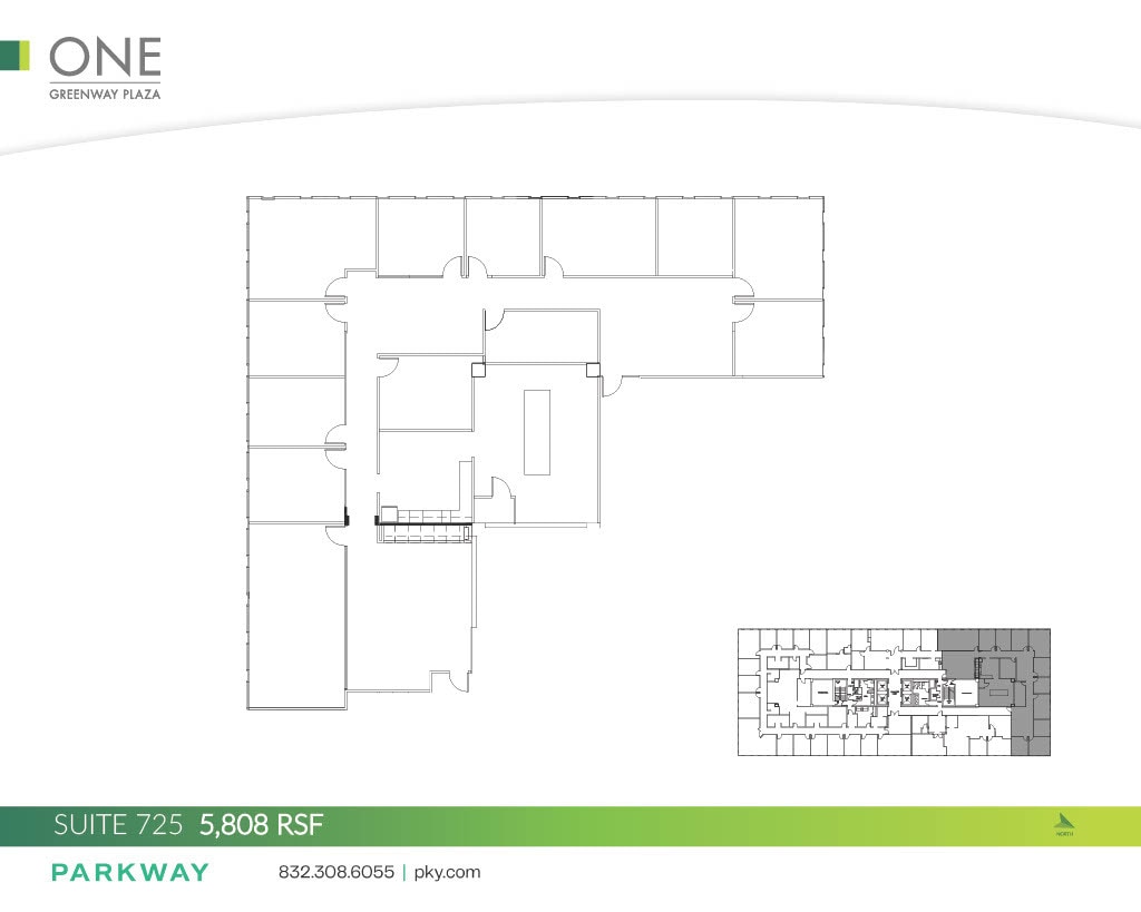 1 Greenway Plz, Houston, TX à louer Plan d’étage– Image 1 sur 2