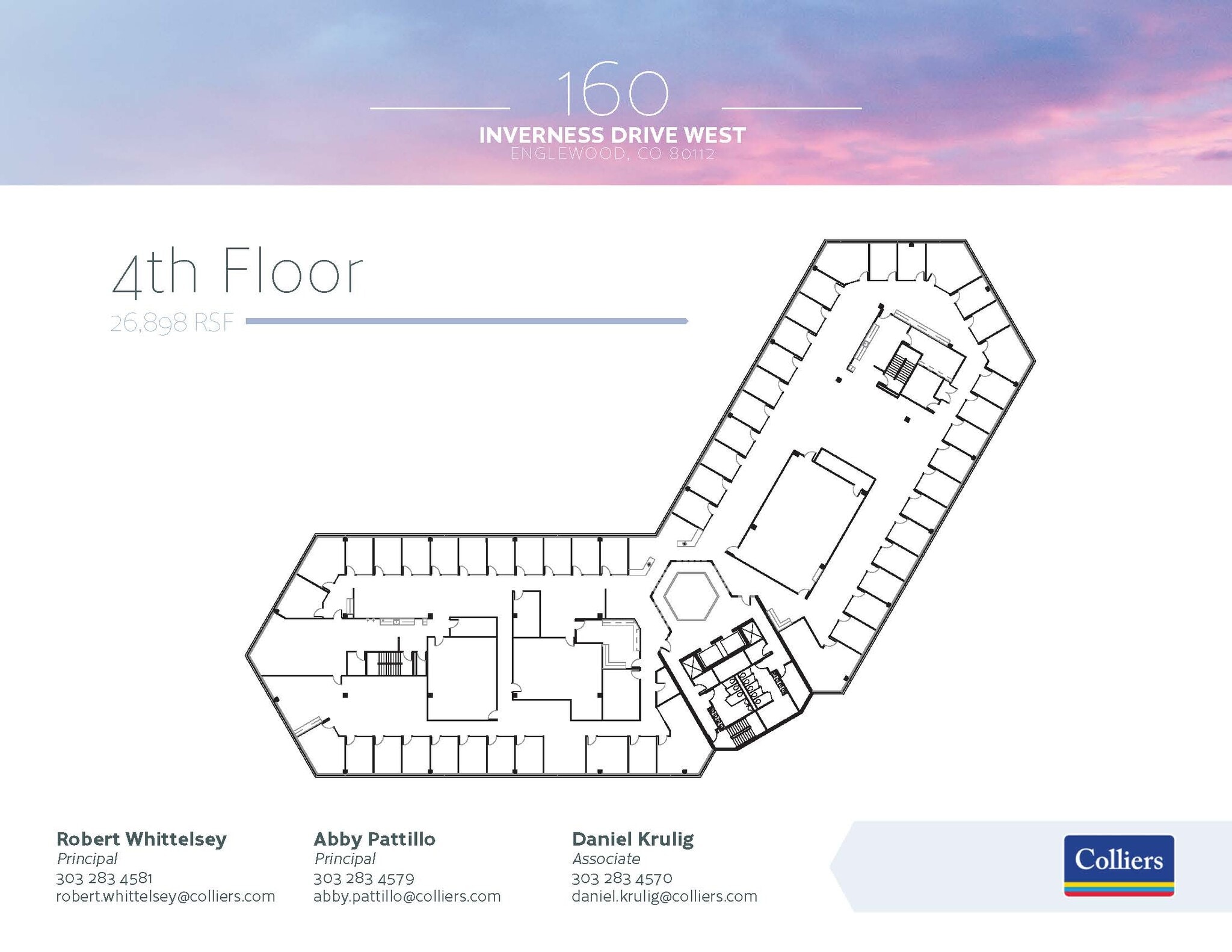 160 Inverness Dr W, Englewood, CO à louer Plan d’étage– Image 1 sur 1