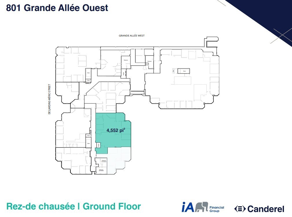 801 Grande Allée O, Québec, QC à louer Plan d’étage– Image 1 sur 1