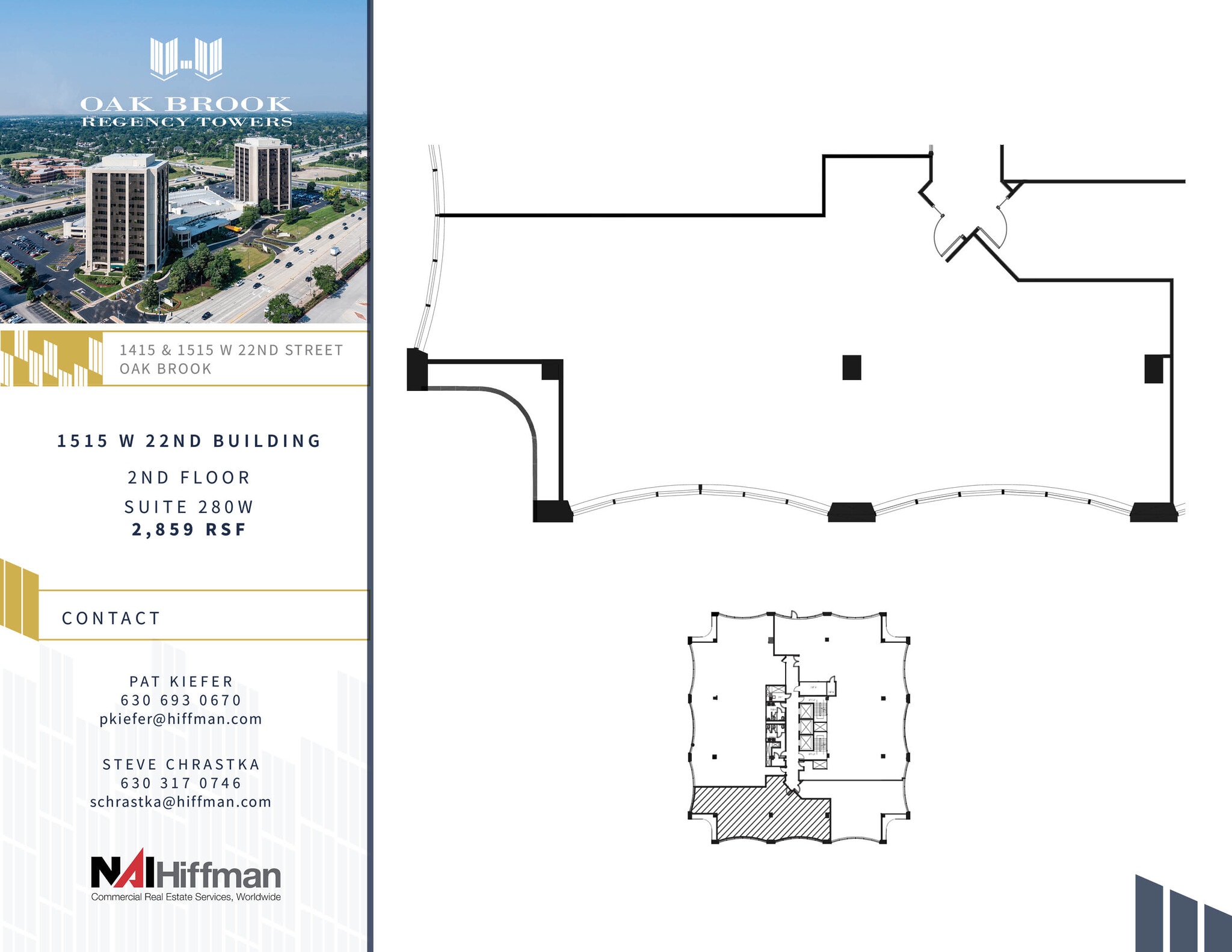 1415 W 22nd St, Oak Brook, IL à louer Plan d’étage– Image 1 sur 2
