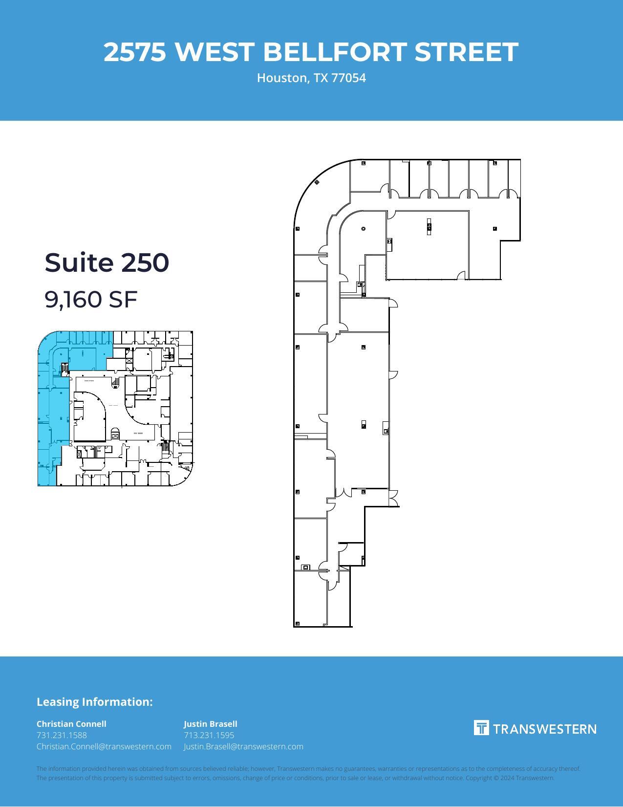 2575 W Bellfort St, Houston, TX à louer Plan d’étage– Image 1 sur 1