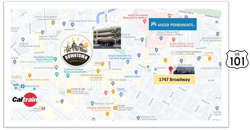 1747-1749 Broadway St, Redwood City, CA à louer - Photo de l’immeuble – Image 2 sur 4