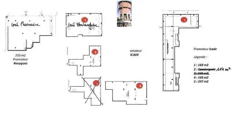 Local commercial dans Neuilly-sur-Marne à louer - Plan d’étage – Image 2 sur 2