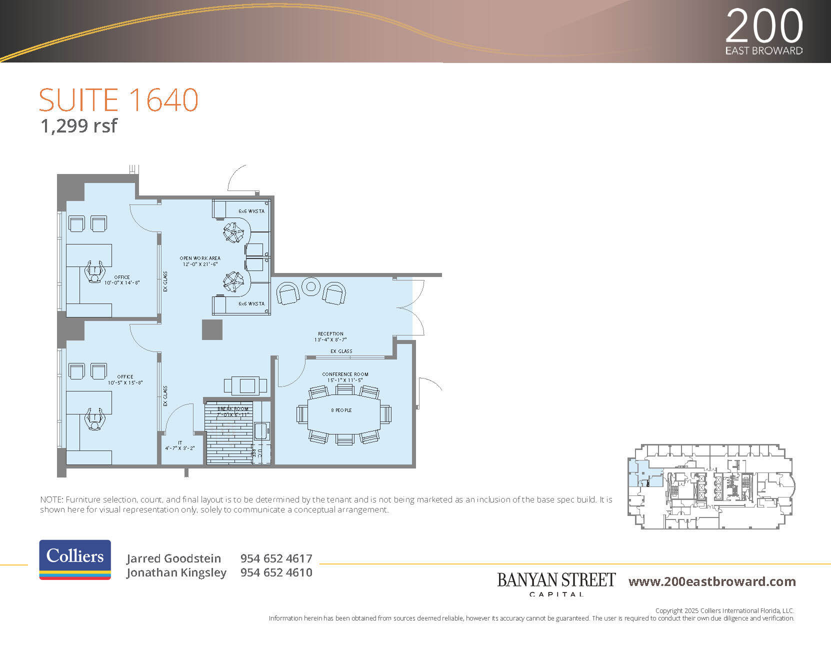 200 E Broward Blvd, Fort Lauderdale, FL à louer Plan d’étage– Image 1 sur 2