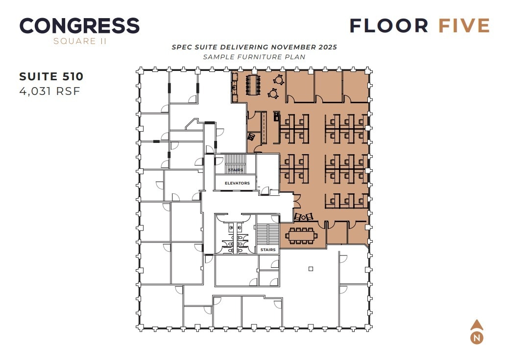 611 S Congress Ave, Austin, TX à louer Plan d’étage– Image 1 sur 1