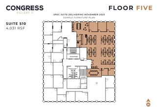 611 S Congress Ave, Austin, TX à louer Plan d’étage– Image 1 sur 1