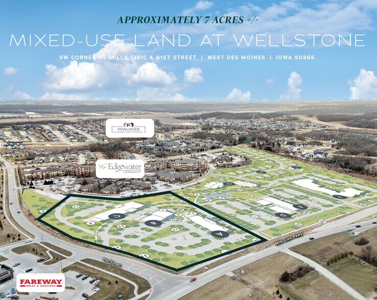 SW Corner of Mills Civic & 91st Street, West Des Moines, IA à vendre - Photo principale – Image 1 sur 4