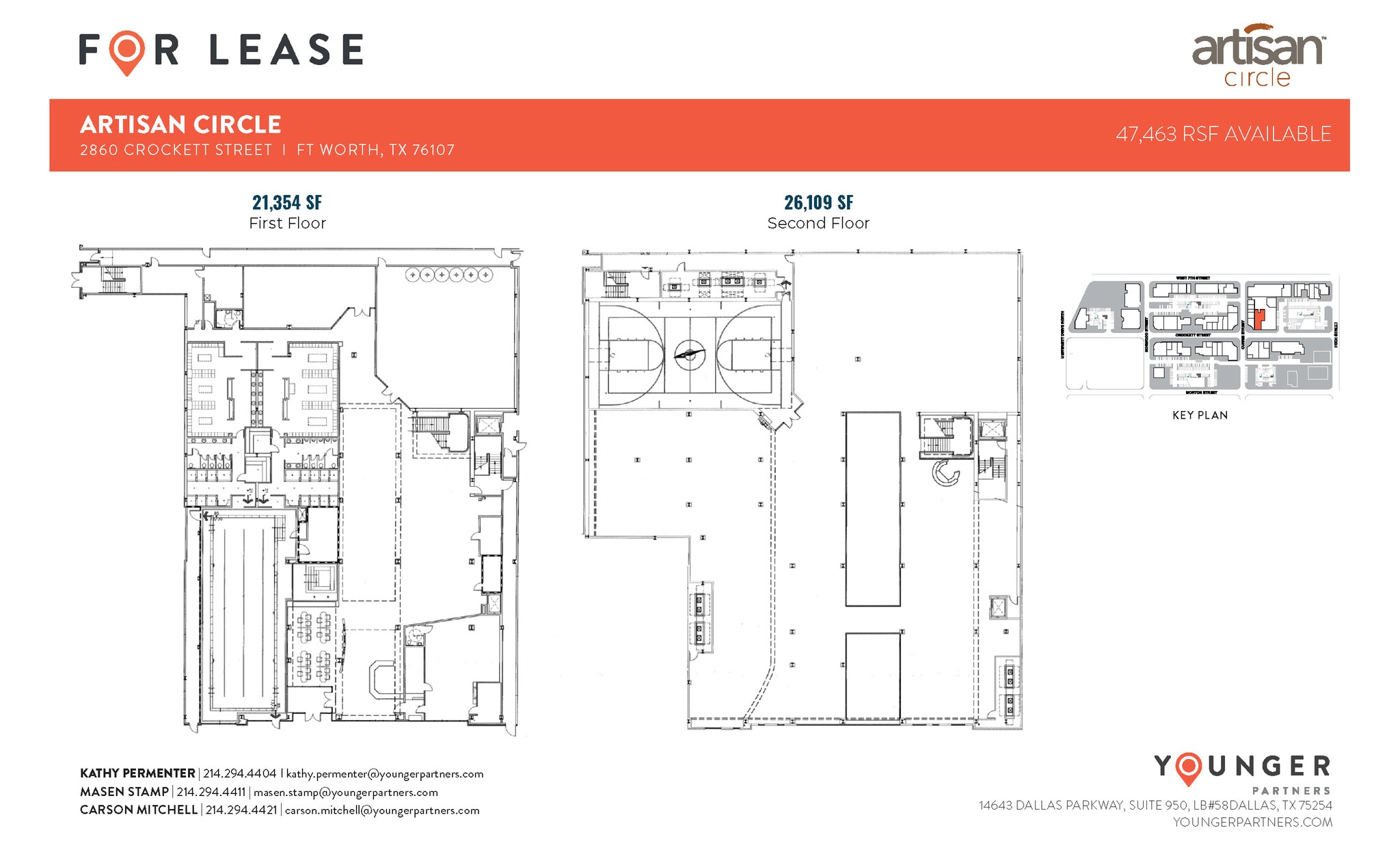 2973 W 7th St, Fort Worth, TX à louer Plan d’étage– Image 1 sur 2