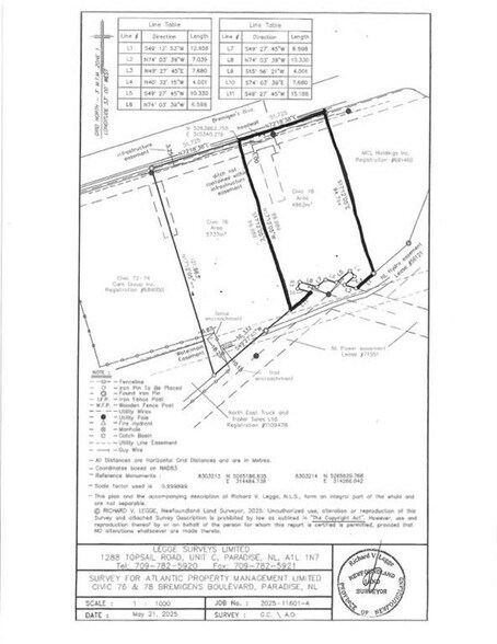 78 Bremigen's Blvd, Paradise, NL à vendre - Plan de site – Image 2 sur 2