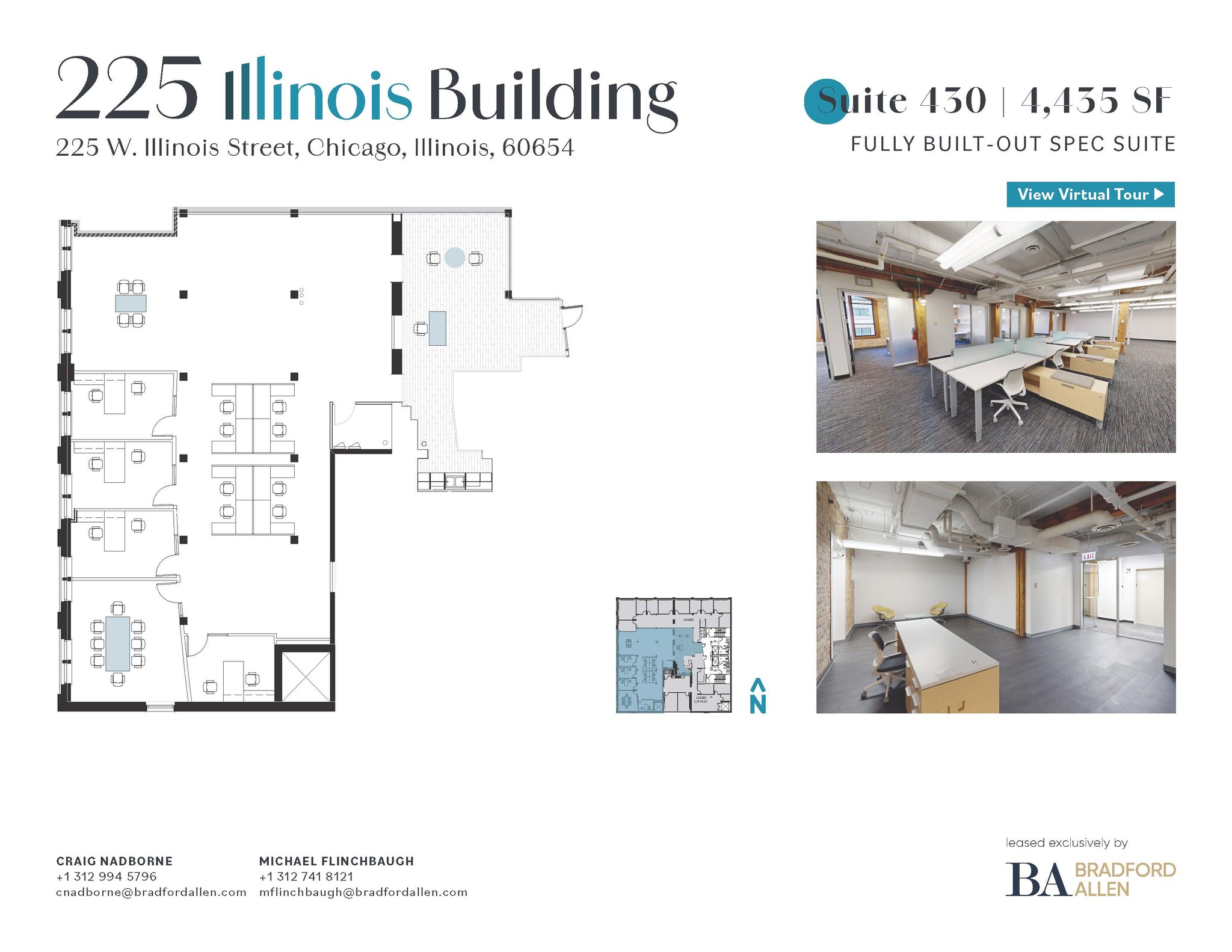 225 W Illinois St, Chicago, IL à louer Plan d’étage– Image 1 sur 14
