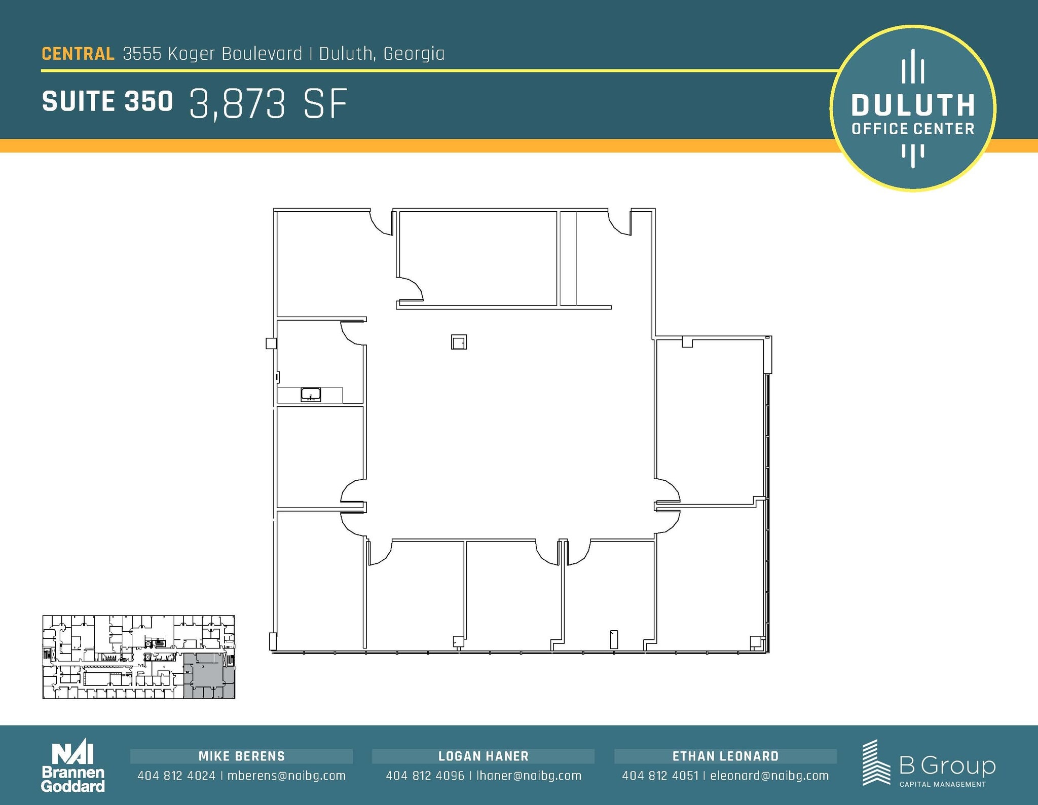 3505 Koger Blvd, Duluth, GA à louer Plan d’étage– Image 1 sur 1
