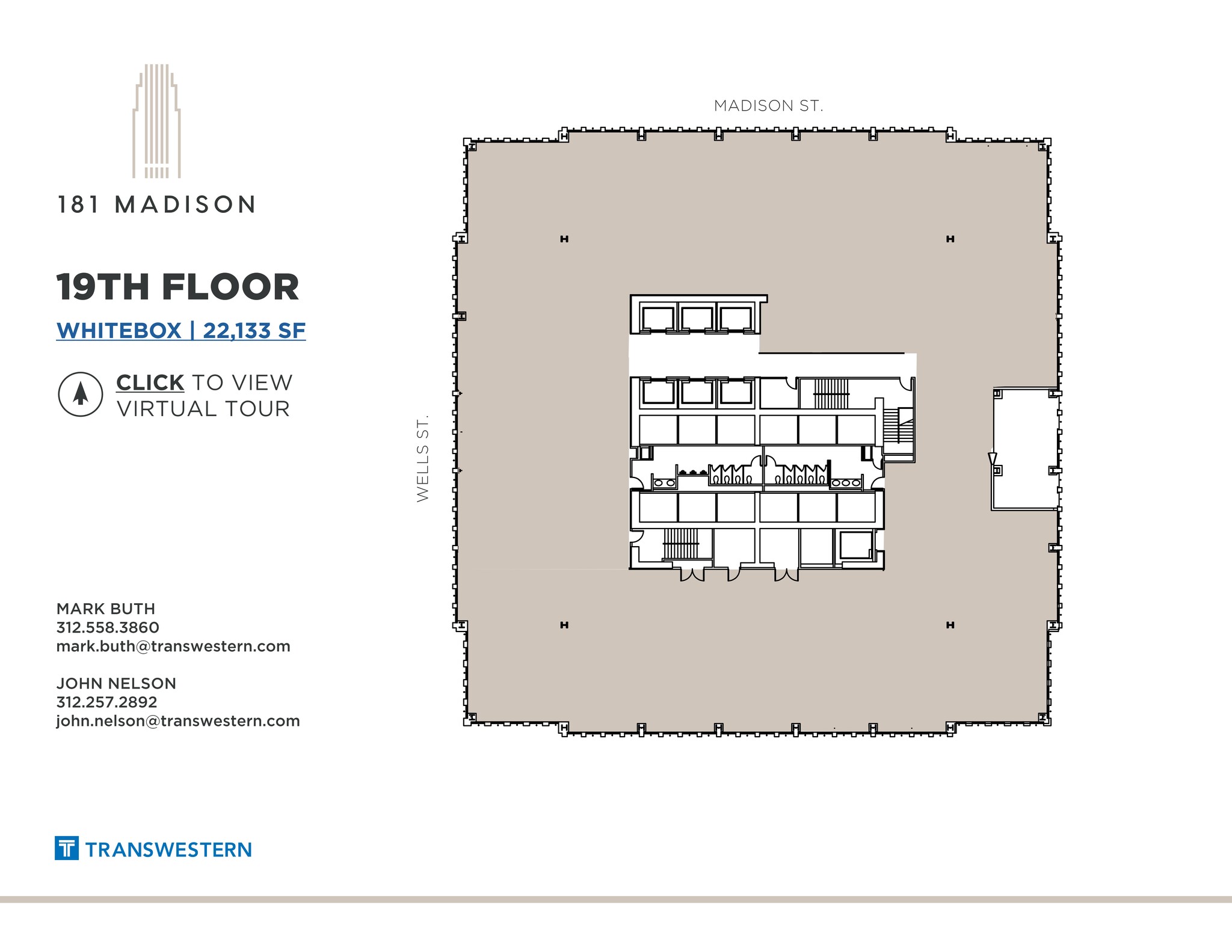 181 W Madison St, Chicago, IL à louer Plan de site– Image 1 sur 2