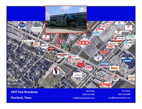 2947 E Broadway St, Pearland, TX - VUE AÉRIENNE  vue de carte
