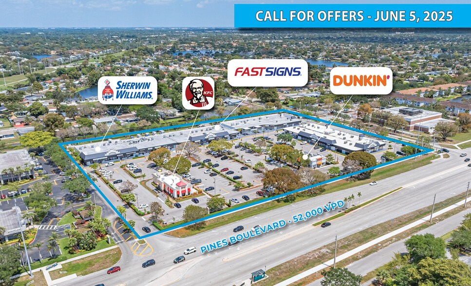 9801-9965 Pines Blvd, Pembroke Pines, FL à vendre - Photo de l’immeuble – Image 1 sur 9