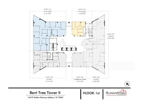 16479 Dallas Pky, Addison, TX à louer Plan d’étage– Image 1 sur 1