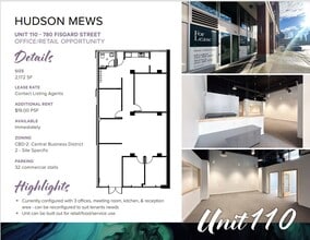 1700 Blanshard St, Victoria, BC à louer Plan d’étage– Image 1 sur 2
