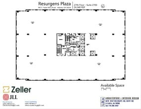 945 E Paces Ferry Rd NE, Atlanta, GA à louer Plan d’étage– Image 1 sur 1