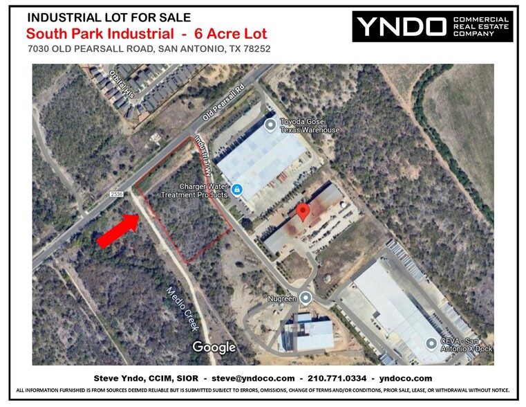 7030 Old Pearsall Rd, San Antonio, TX à vendre - Aérien – Image 1 sur 3