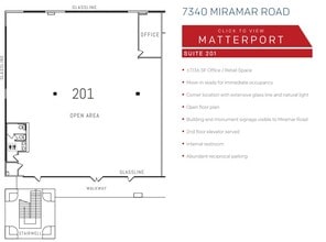 7310-7480 Miramar Rd, San Diego, CA à louer Plan d’étage– Image 2 sur 2