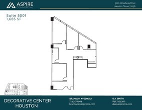 5120 Woodway Dr, Houston, TX à louer Plan d’étage– Image 1 sur 1
