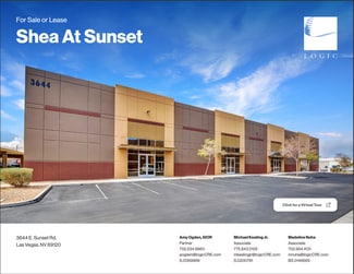 Plus de détails pour 3644 E Sunset Rd, Las Vegas, NV - Industriel/Logistique à louer