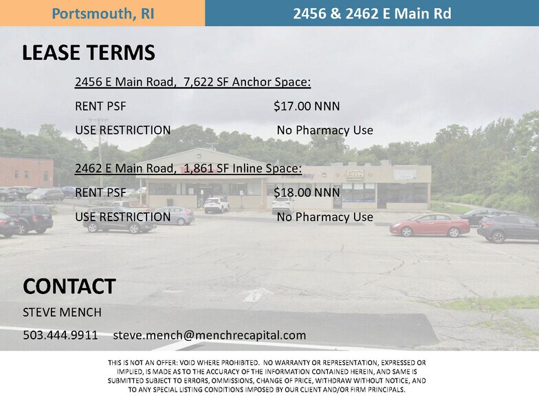 2456-2462 E Main Rd, Portsmouth, RI à louer - Photo de l’immeuble – Image 2 sur 8