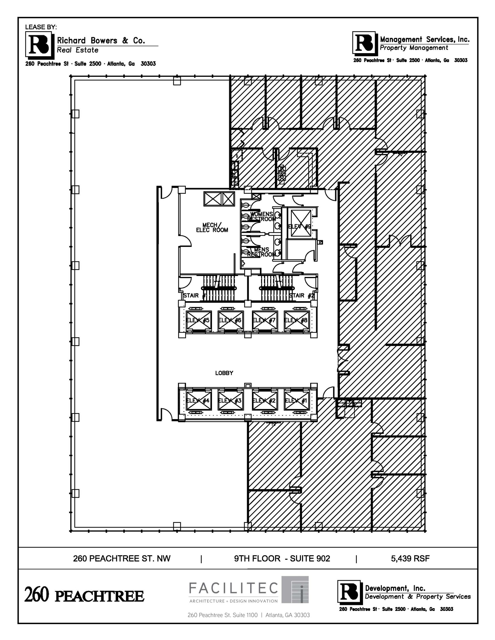 260-270 Peachtree St NW, Atlanta, GA à louer Plan d’étage– Image 1 sur 14