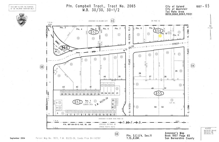 1871 W 9th St, Upland, CA à vendre - Plan cadastral – Image 3 sur 4