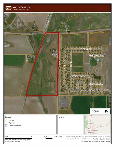 TBD County Road 5 1/2, Mead, CO à vendre - Plan cadastral – Image 2 sur 2
