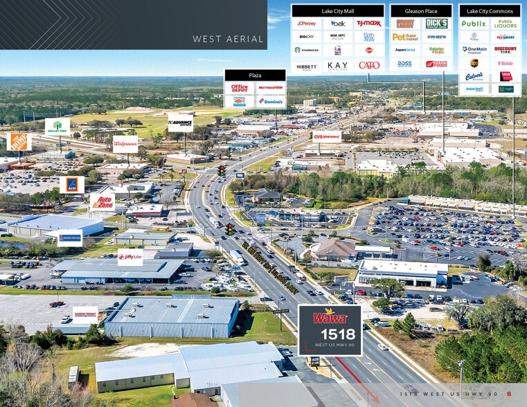 1518 U.S. Highway 90, Lake City, FL à vendre - Aérien – Image 3 sur 7