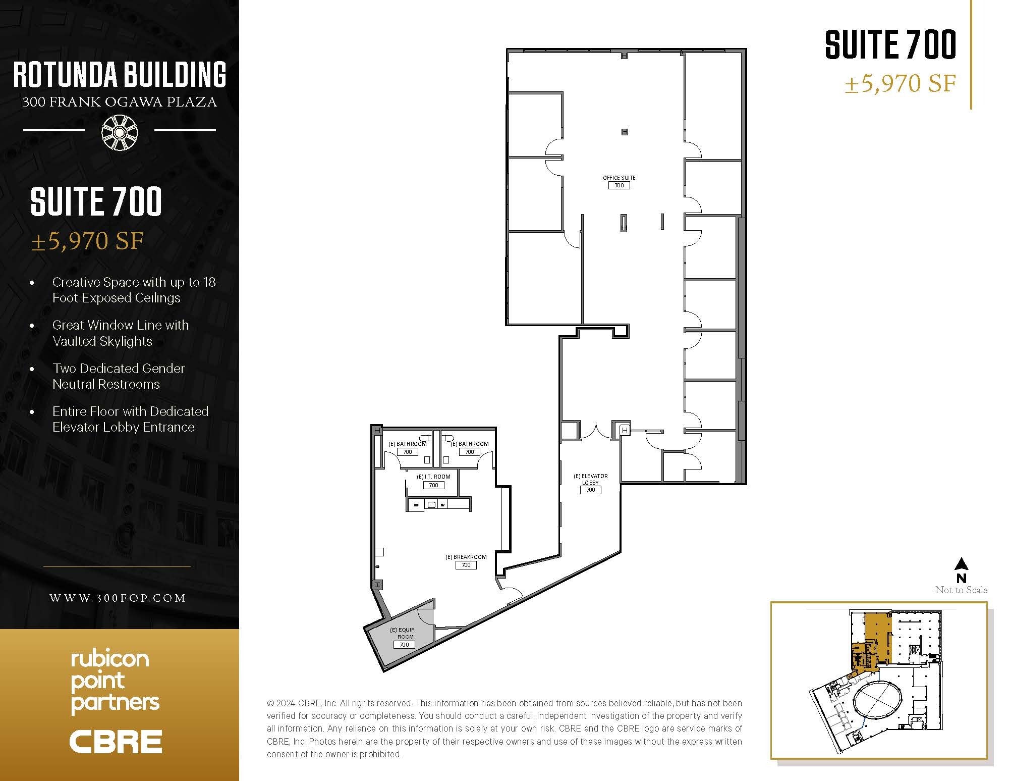 300 Frank H Ogawa Plz, Oakland, CA à louer Plan d’étage– Image 1 sur 1