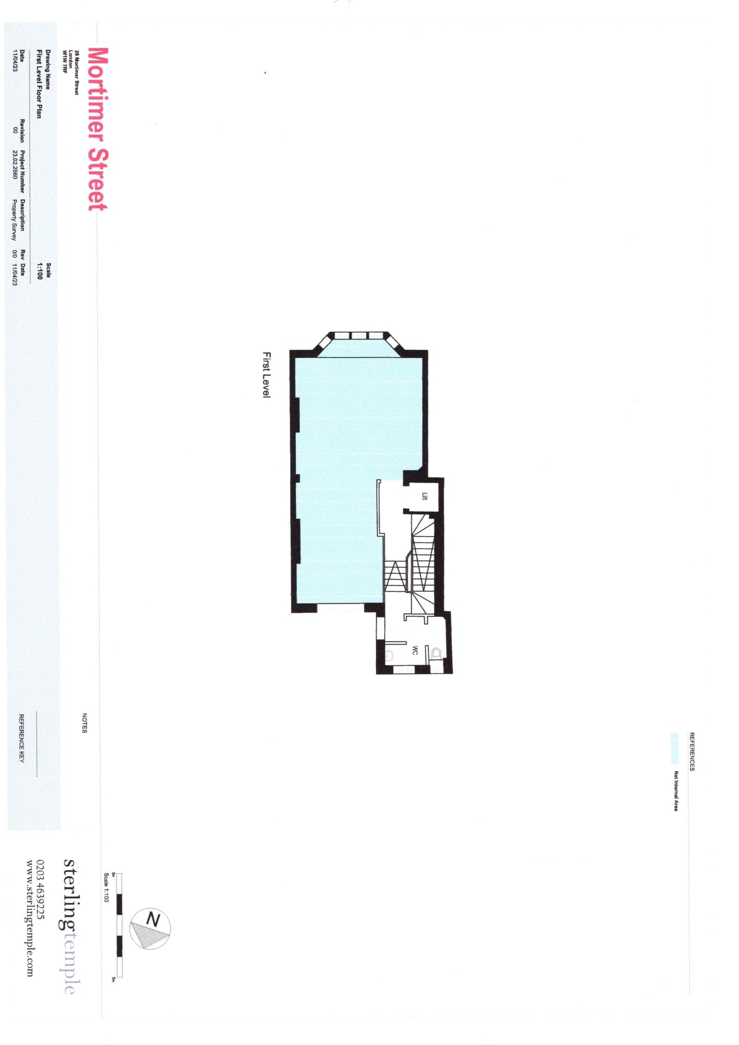 28 Mortimer St, Londres à louer Plan de site– Image 1 sur 3