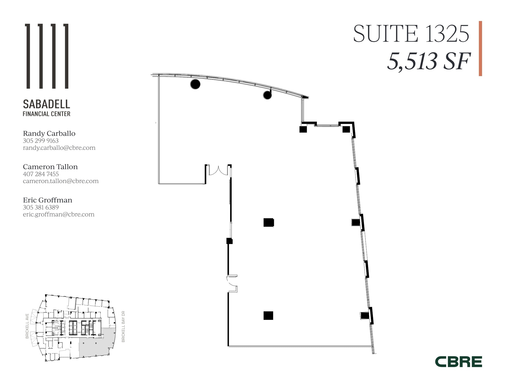 1111 Brickell Ave, Miami, FL à louer Plan de site– Image 1 sur 1